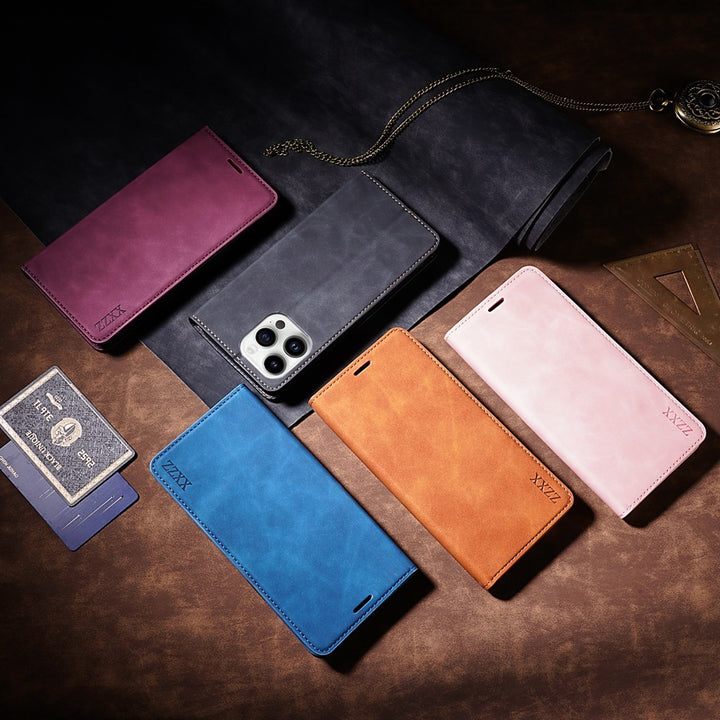 Artistic Render of the multiple versions of  iphone x case with card holder