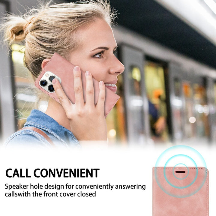 Icongraphic of convenience of making calls even with the case with cover closed