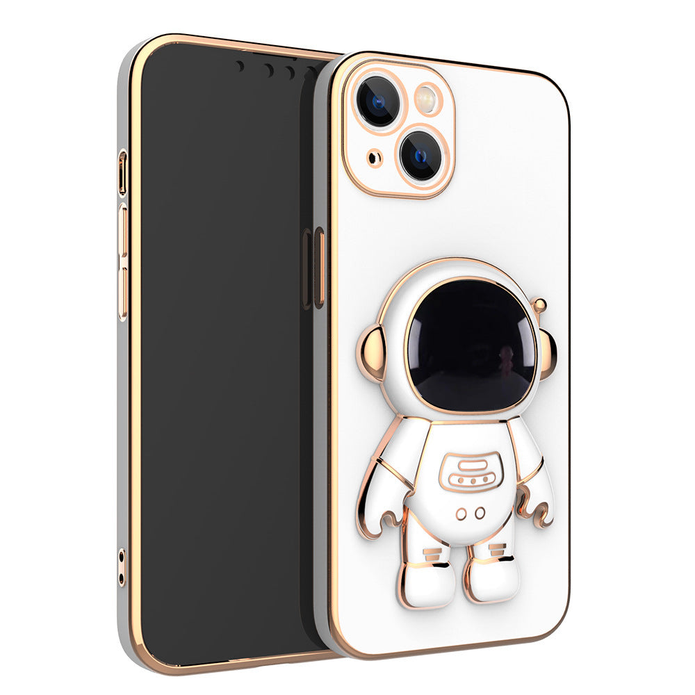 White styled 3D Astronaut Phone Case on white background