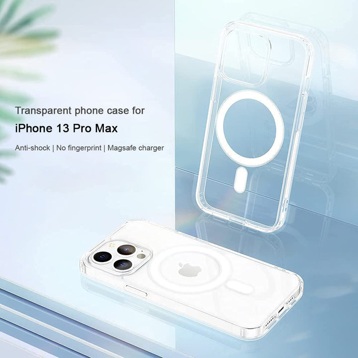 Iphone 13 Pro Max Phone case demonstrated with clear on white iphone