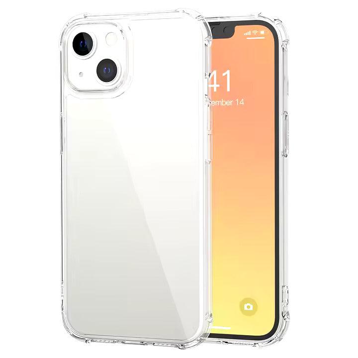 iPhone 12 / iphone 12 pro Case -  Ultra Clear Shockproof UV Printable TPU Case - front and back view