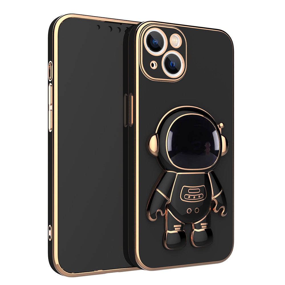 Black styled 3D Astronaut Phone Case on white background