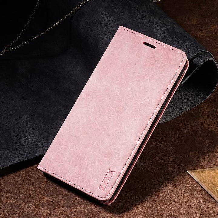 Artistic Render of the Pink version of iphone x case with card holder