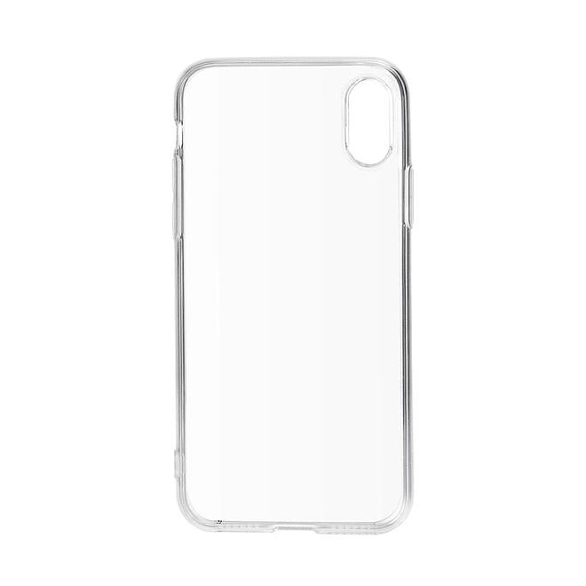 iPhone X Supper Thin Transparent Clear Soft Case with Glass Screen Protector - PrimeCables® - Front View